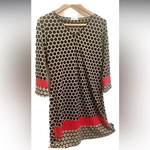 Polka dot tunic shirt dress Size 6-8